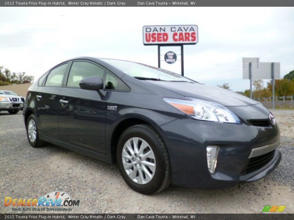 2013 Toyota Prius Plug-in Hybrid Winter Gray Metallic / Dark Gray Photo #1