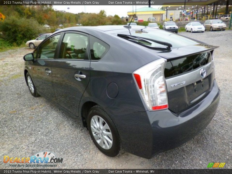 2013 Toyota Prius Plug-in Hybrid Winter Gray Metallic / Dark Gray Photo #4