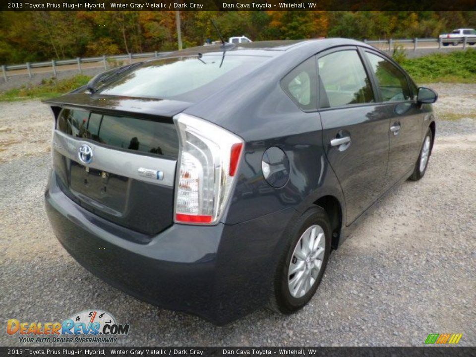 2013 Toyota Prius Plug-in Hybrid Winter Gray Metallic / Dark Gray Photo #5
