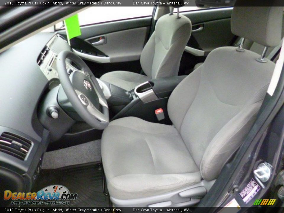 2013 Toyota Prius Plug-in Hybrid Winter Gray Metallic / Dark Gray Photo #10