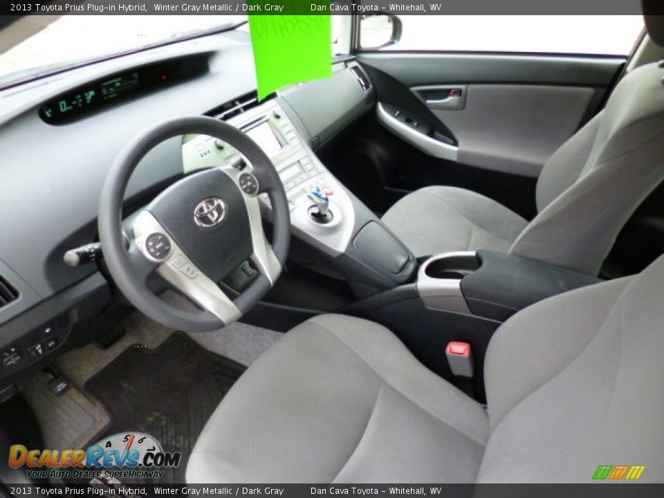 2013 Toyota Prius Plug-in Hybrid Winter Gray Metallic / Dark Gray Photo #11