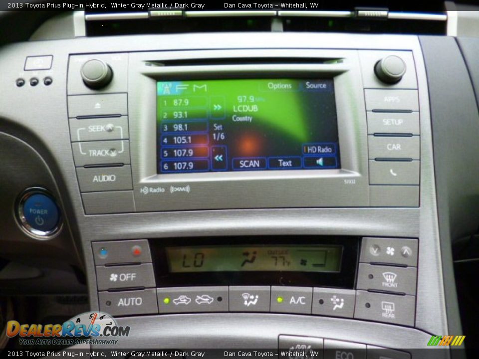 2013 Toyota Prius Plug-in Hybrid Winter Gray Metallic / Dark Gray Photo #14