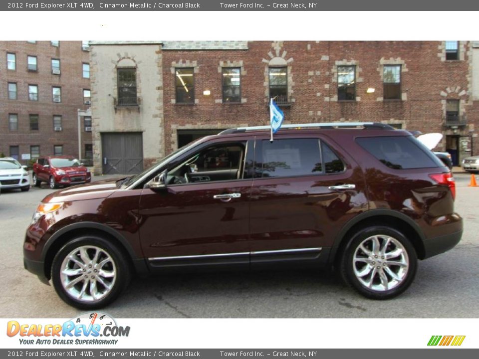 2012 Ford Explorer XLT 4WD Cinnamon Metallic / Charcoal Black Photo #3