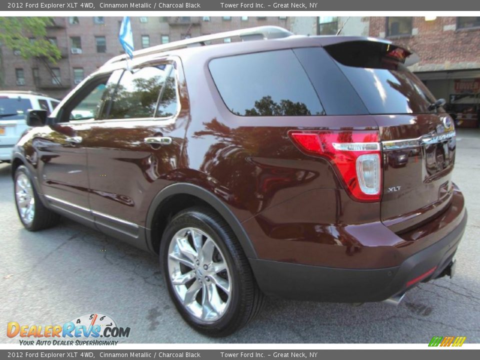 2012 Ford Explorer XLT 4WD Cinnamon Metallic / Charcoal Black Photo #4