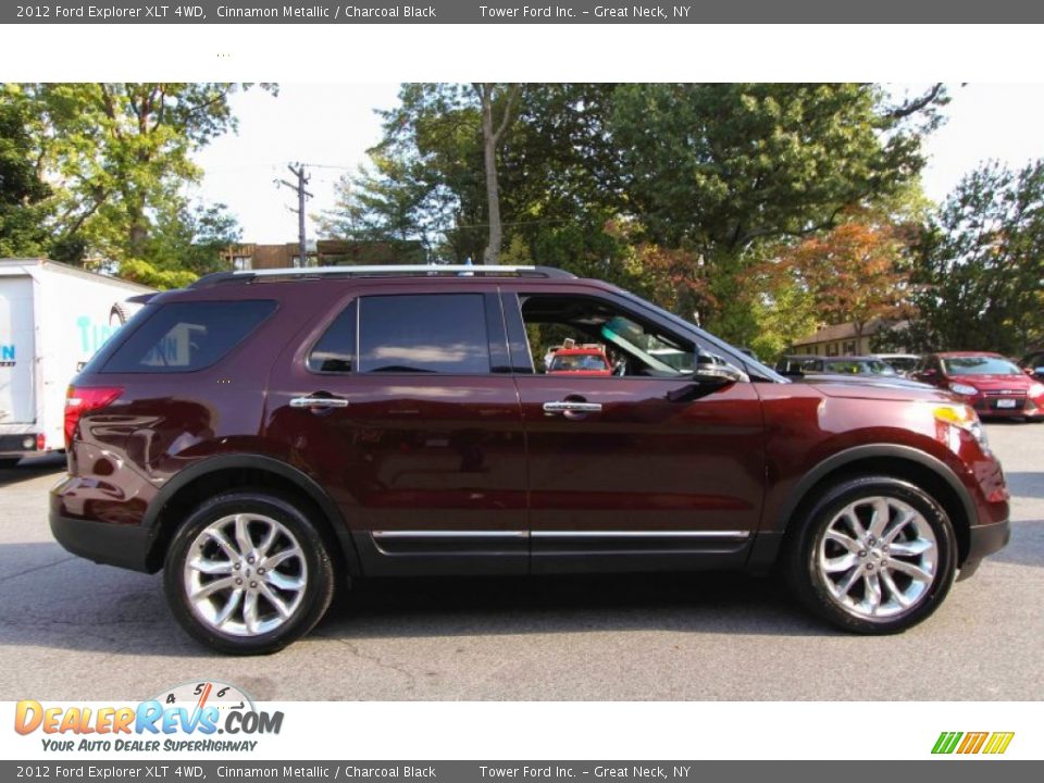 2012 Ford Explorer XLT 4WD Cinnamon Metallic / Charcoal Black Photo #7