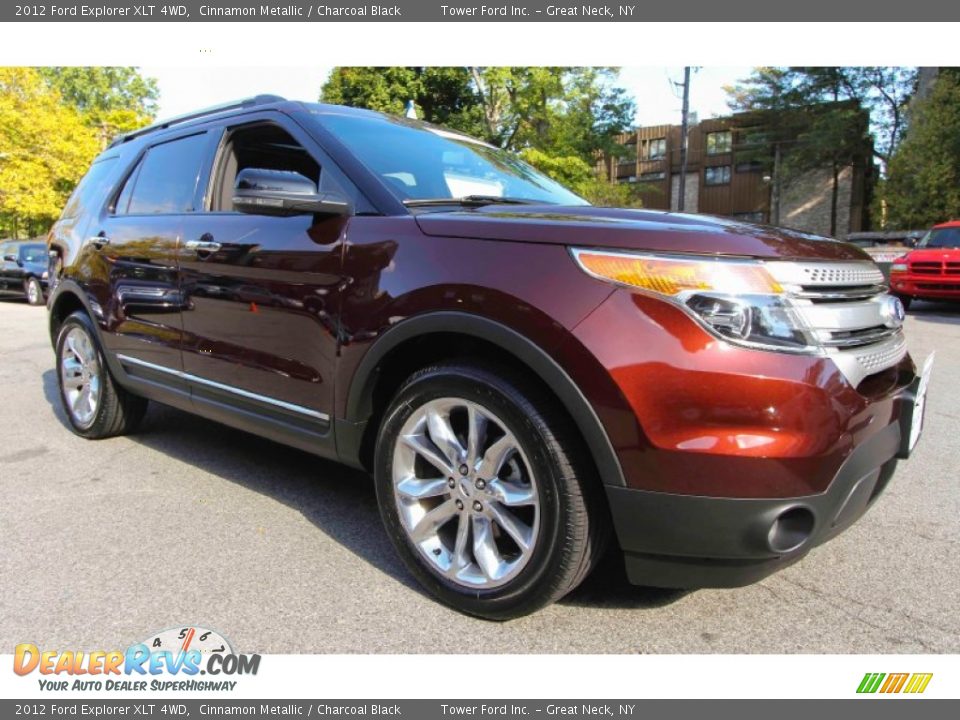 2012 Ford Explorer XLT 4WD Cinnamon Metallic / Charcoal Black Photo #8