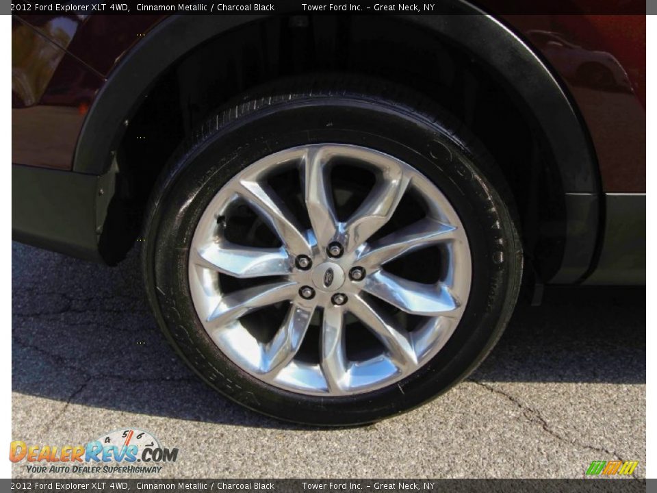 2012 Ford Explorer XLT 4WD Cinnamon Metallic / Charcoal Black Photo #10