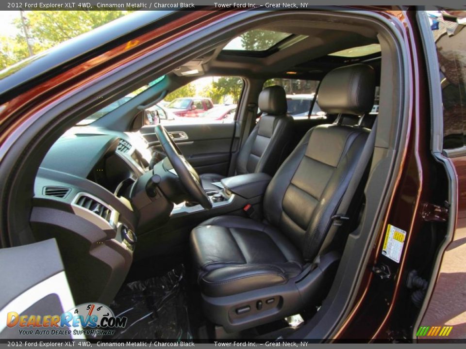 2012 Ford Explorer XLT 4WD Cinnamon Metallic / Charcoal Black Photo #14