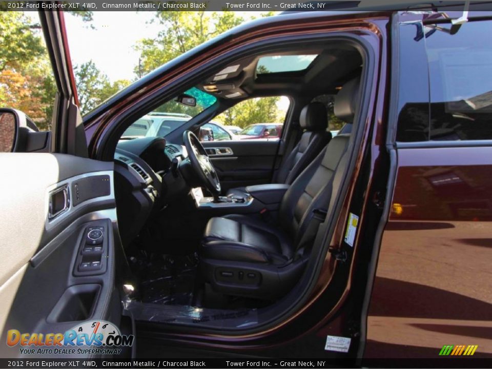 2012 Ford Explorer XLT 4WD Cinnamon Metallic / Charcoal Black Photo #15