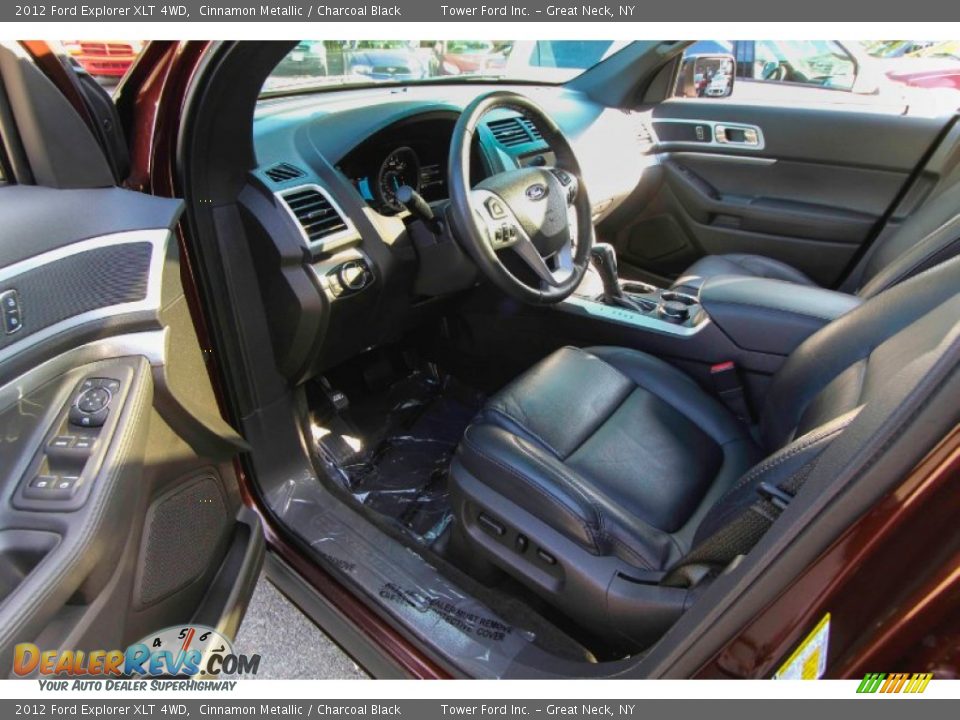 2012 Ford Explorer XLT 4WD Cinnamon Metallic / Charcoal Black Photo #16