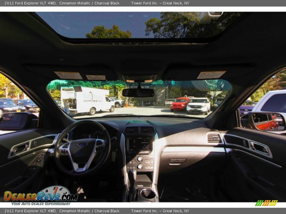 2012 Ford Explorer XLT 4WD Cinnamon Metallic / Charcoal Black Photo #18