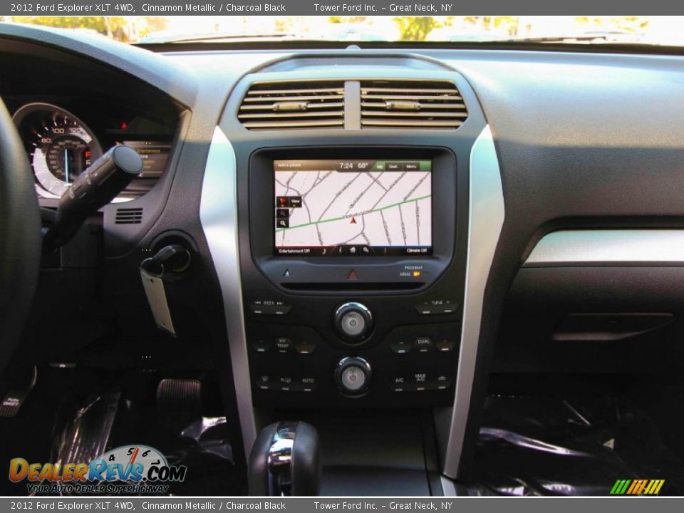 2012 Ford Explorer XLT 4WD Cinnamon Metallic / Charcoal Black Photo #19