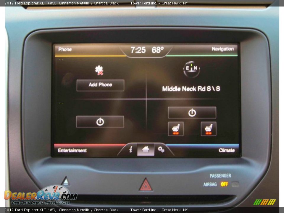 2012 Ford Explorer XLT 4WD Cinnamon Metallic / Charcoal Black Photo #22