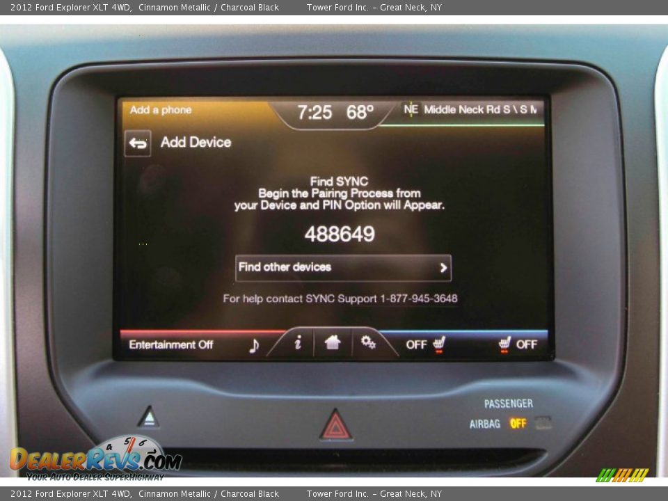 2012 Ford Explorer XLT 4WD Cinnamon Metallic / Charcoal Black Photo #23