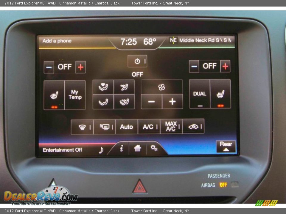 2012 Ford Explorer XLT 4WD Cinnamon Metallic / Charcoal Black Photo #24