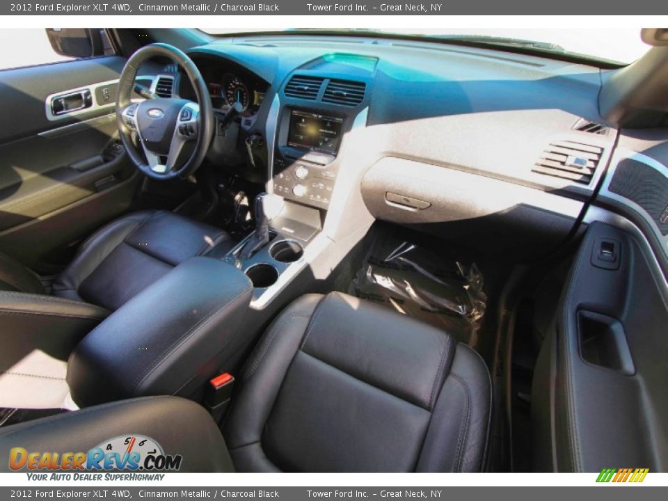 2012 Ford Explorer XLT 4WD Cinnamon Metallic / Charcoal Black Photo #25