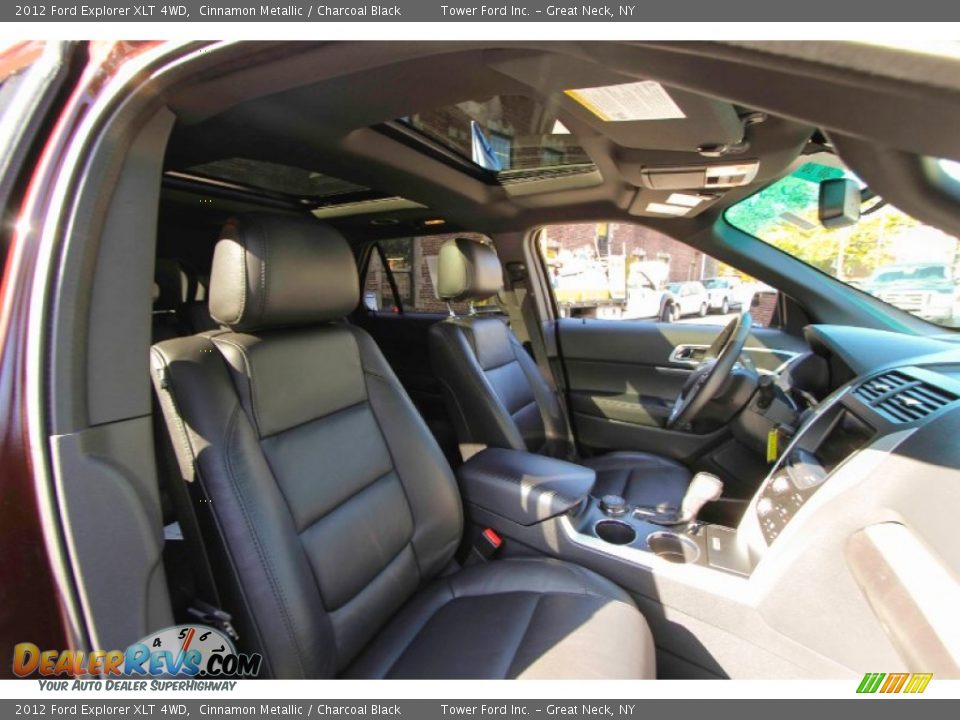 2012 Ford Explorer XLT 4WD Cinnamon Metallic / Charcoal Black Photo #26