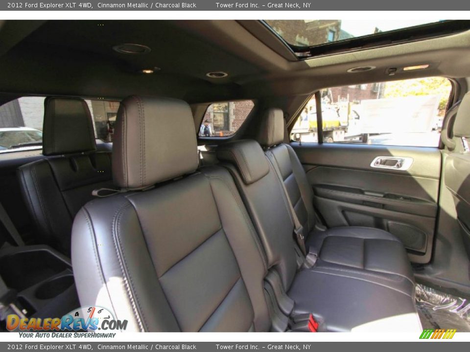 2012 Ford Explorer XLT 4WD Cinnamon Metallic / Charcoal Black Photo #32