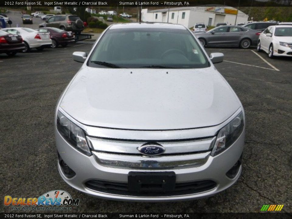2012 Ford Fusion SE Ingot Silver Metallic / Charcoal Black Photo #6