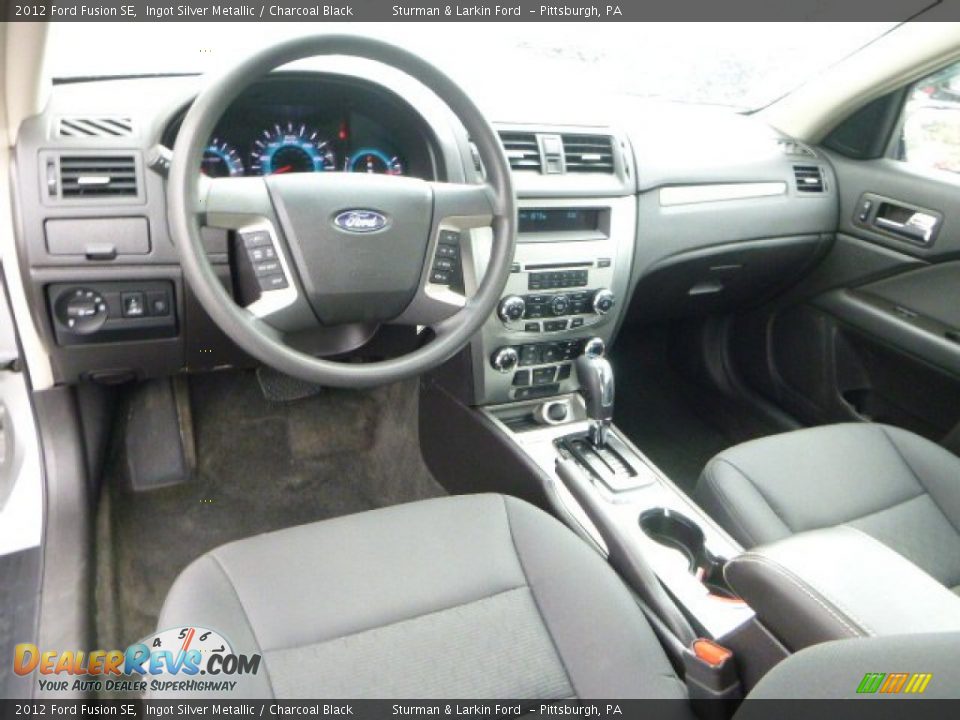 2012 Ford Fusion SE Ingot Silver Metallic / Charcoal Black Photo #10
