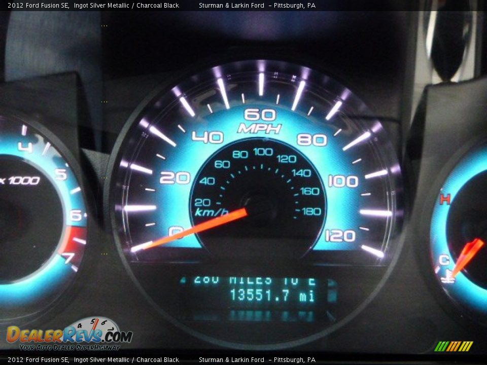 2012 Ford Fusion SE Ingot Silver Metallic / Charcoal Black Photo #15