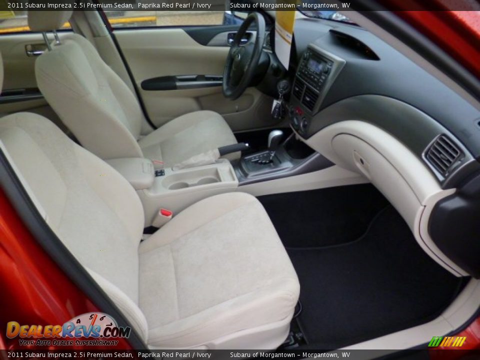 2011 Subaru Impreza 2.5i Premium Sedan Paprika Red Pearl / Ivory Photo #4