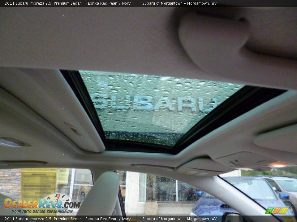 2011 Subaru Impreza 2.5i Premium Sedan Paprika Red Pearl / Ivory Photo #5