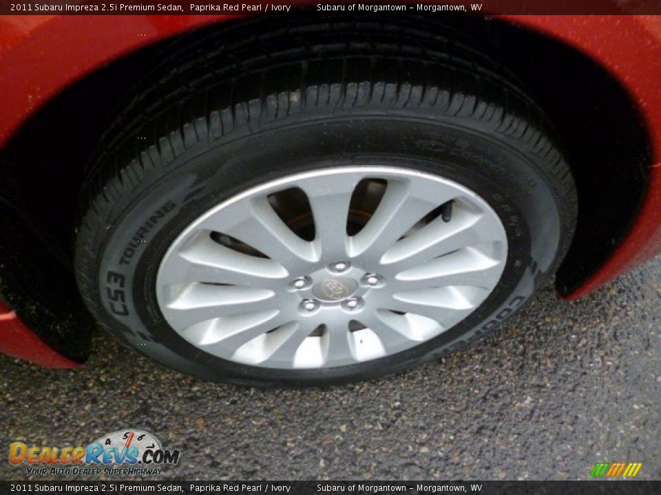 2011 Subaru Impreza 2.5i Premium Sedan Paprika Red Pearl / Ivory Photo #13