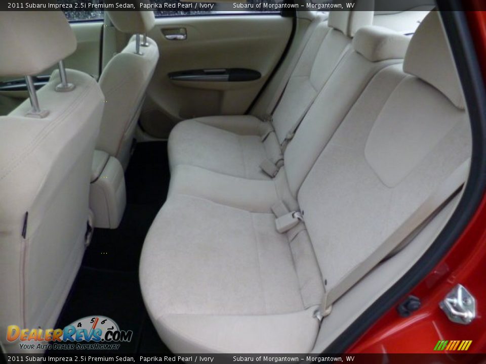 2011 Subaru Impreza 2.5i Premium Sedan Paprika Red Pearl / Ivory Photo #14
