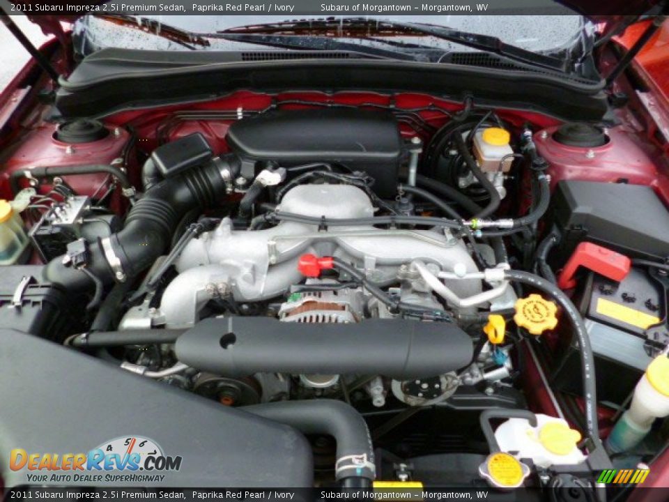 2011 Subaru Impreza 2.5i Premium Sedan Paprika Red Pearl / Ivory Photo #18