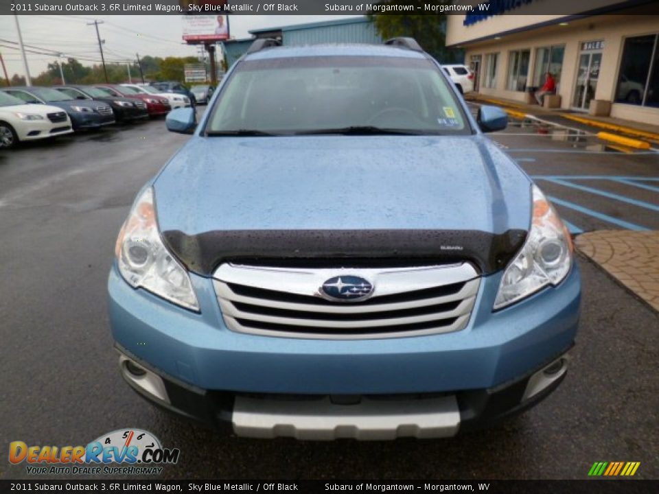 2011 Subaru Outback 3.6R Limited Wagon Sky Blue Metallic / Off Black Photo #2