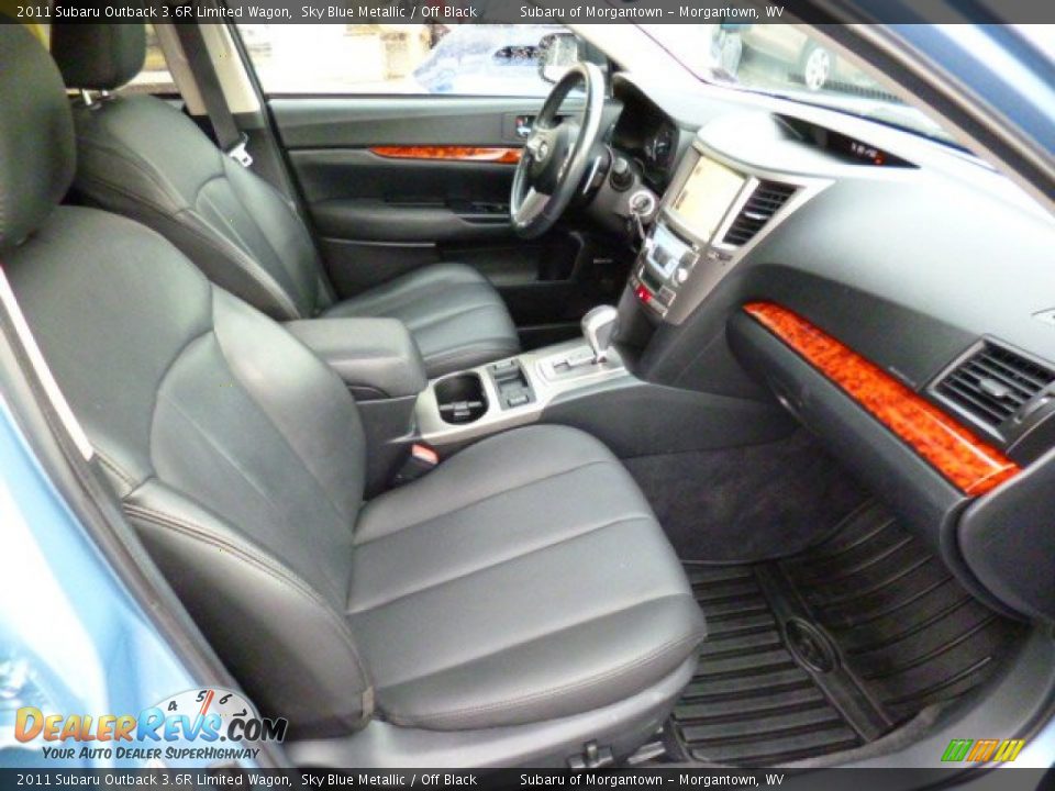 2011 Subaru Outback 3.6R Limited Wagon Sky Blue Metallic / Off Black Photo #4