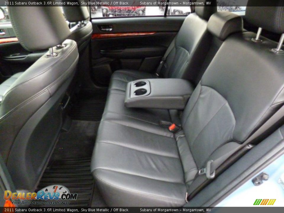 2011 Subaru Outback 3.6R Limited Wagon Sky Blue Metallic / Off Black Photo #6