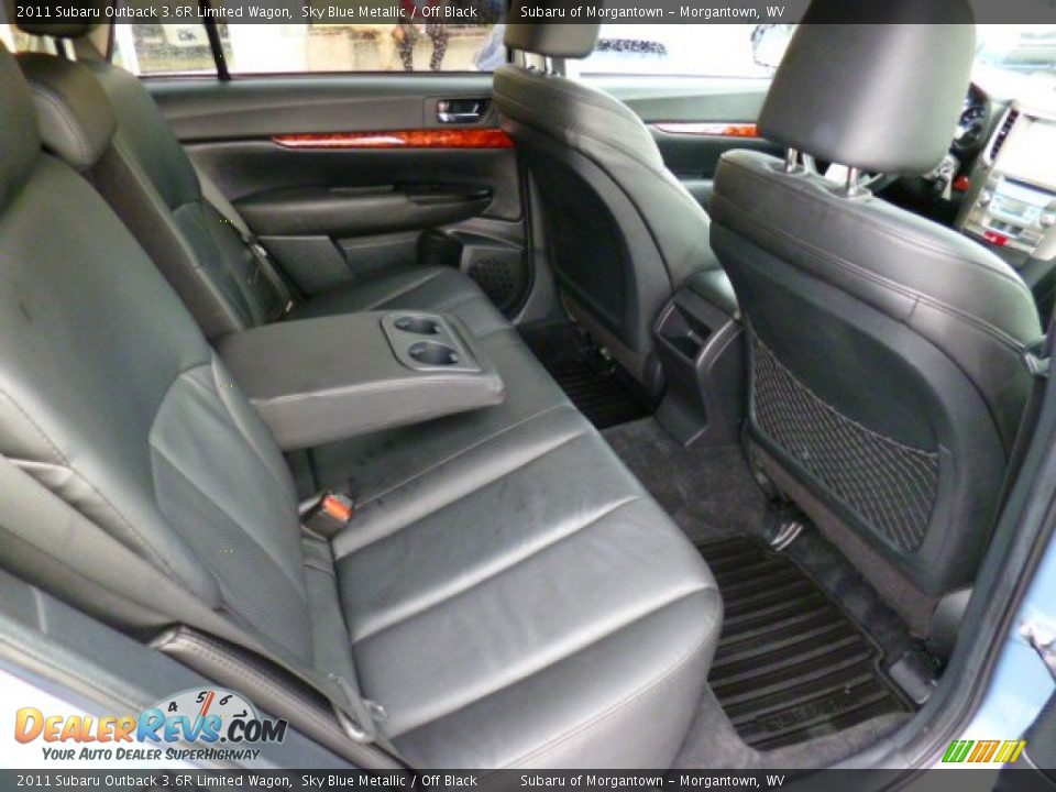2011 Subaru Outback 3.6R Limited Wagon Sky Blue Metallic / Off Black Photo #13