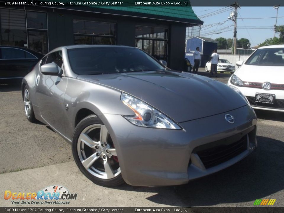 2009 Nissan 370Z Touring Coupe Platinum Graphite / Gray Leather Photo #2