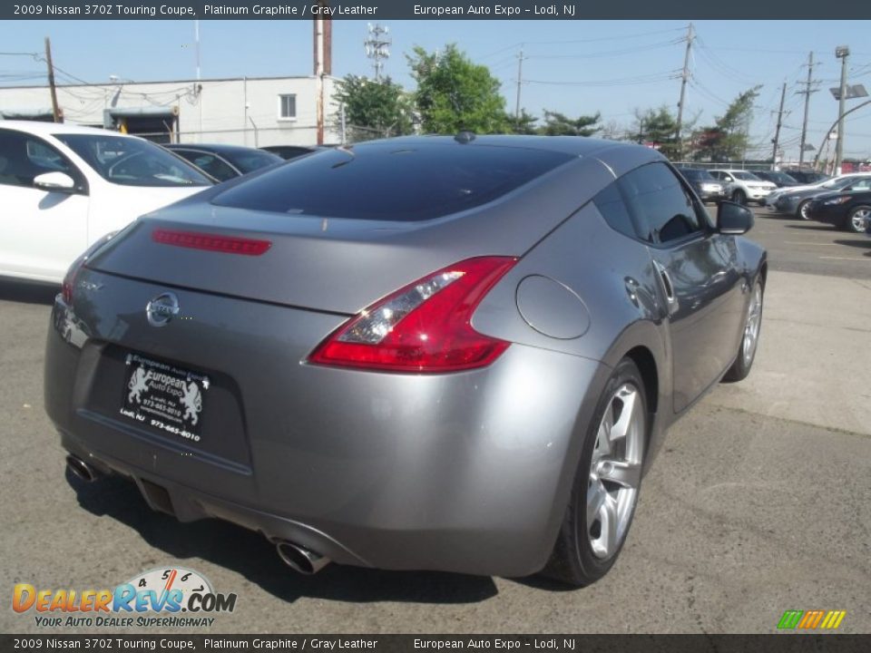 2009 Nissan 370Z Touring Coupe Platinum Graphite / Gray Leather Photo #3