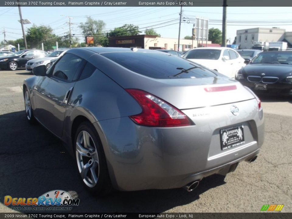 2009 Nissan 370Z Touring Coupe Platinum Graphite / Gray Leather Photo #4