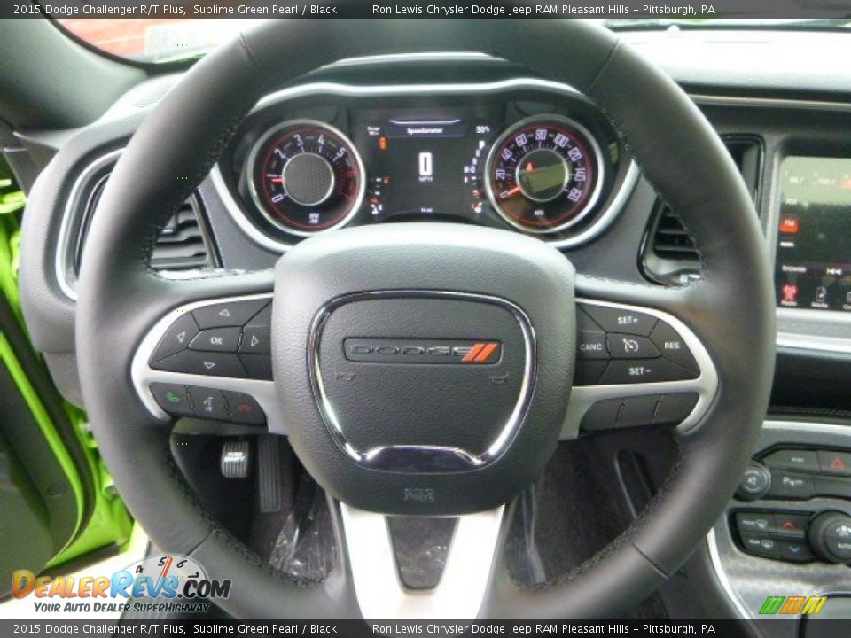 2015 Dodge Challenger R/T Plus Steering Wheel Photo #17
