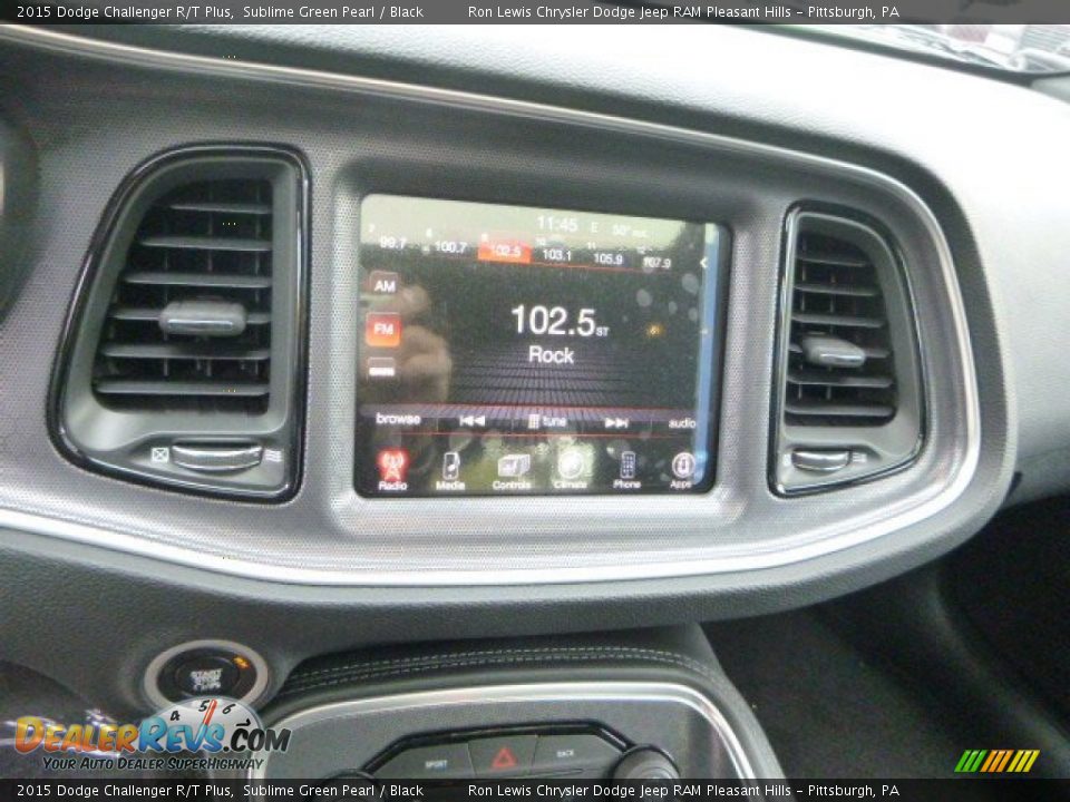 2015 Dodge Challenger R/T Plus Sublime Green Pearl / Black Photo #18