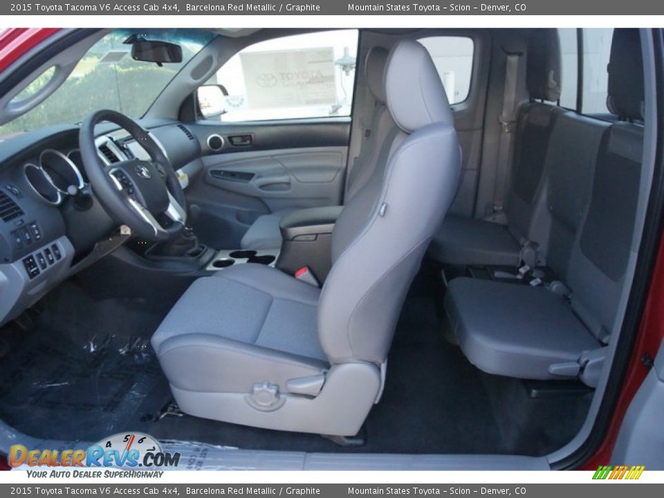 2015 Toyota Tacoma V6 Access Cab 4x4 Barcelona Red Metallic / Graphite Photo #8