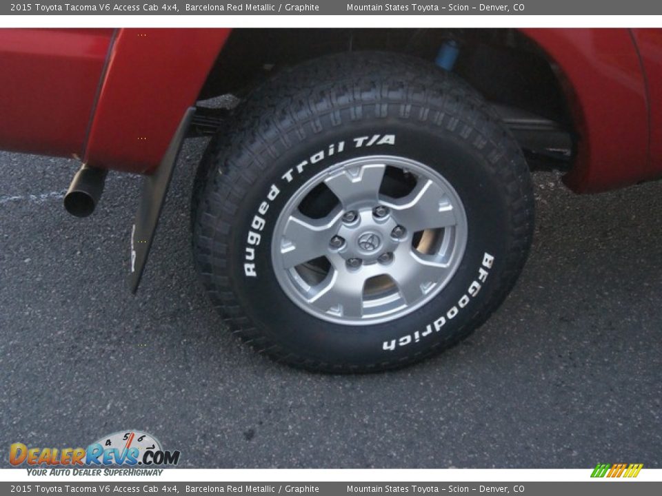 2015 Toyota Tacoma V6 Access Cab 4x4 Barcelona Red Metallic / Graphite Photo #10