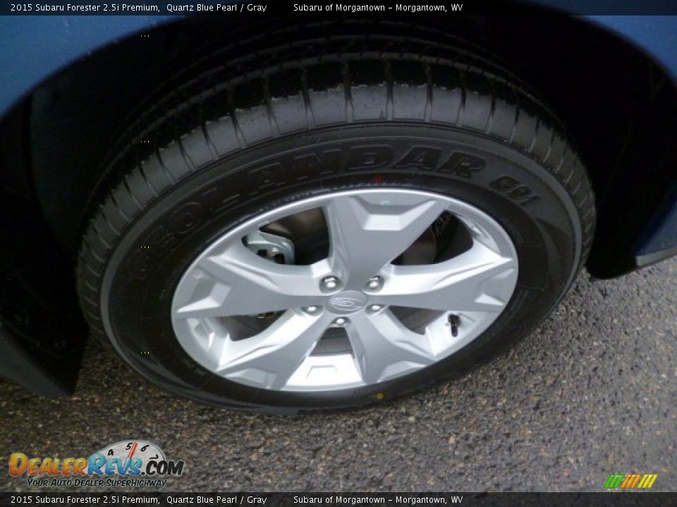2015 Subaru Forester 2.5i Premium Quartz Blue Pearl / Gray Photo #9