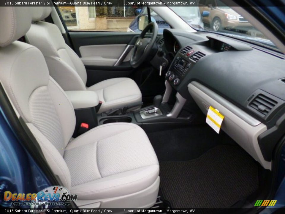 2015 Subaru Forester 2.5i Premium Quartz Blue Pearl / Gray Photo #10