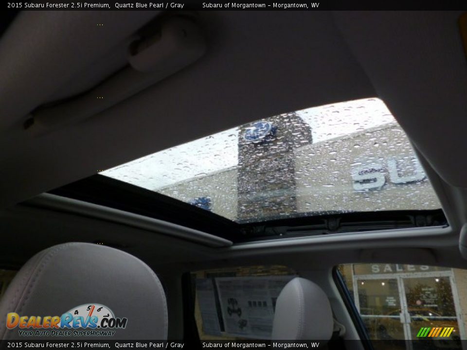 2015 Subaru Forester 2.5i Premium Quartz Blue Pearl / Gray Photo #11