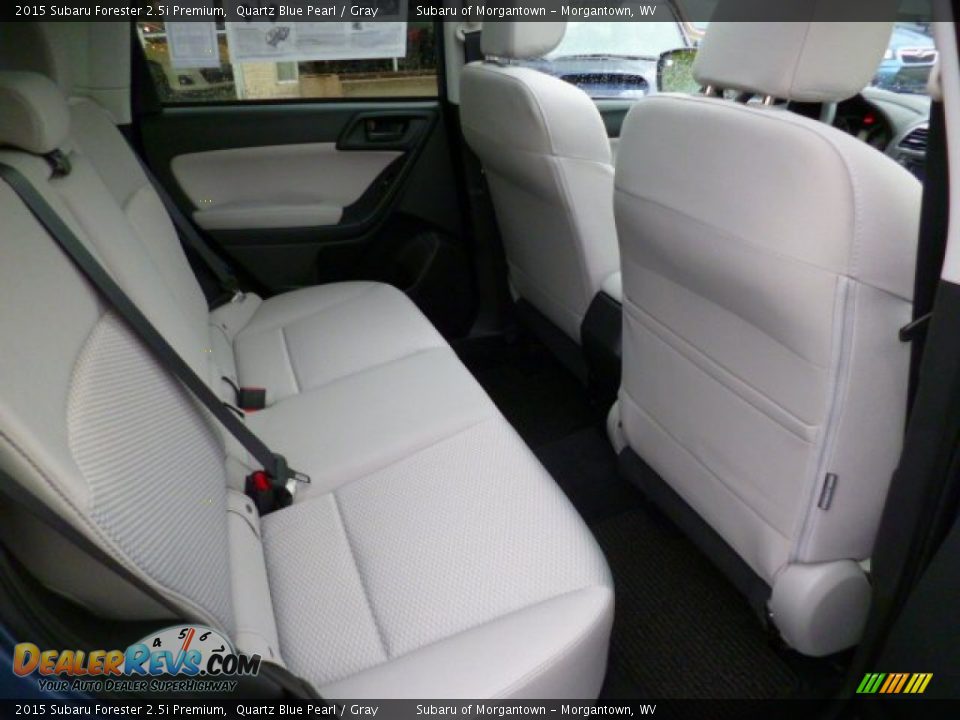 2015 Subaru Forester 2.5i Premium Quartz Blue Pearl / Gray Photo #12