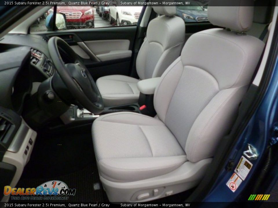 2015 Subaru Forester 2.5i Premium Quartz Blue Pearl / Gray Photo #15