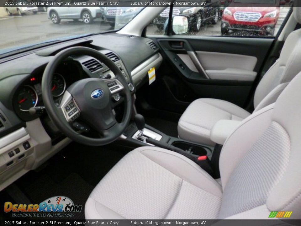 2015 Subaru Forester 2.5i Premium Quartz Blue Pearl / Gray Photo #16