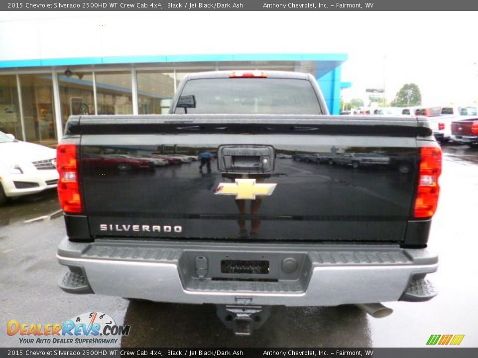 2015 Chevrolet Silverado 2500HD WT Crew Cab 4x4 Black / Jet Black/Dark Ash Photo #5