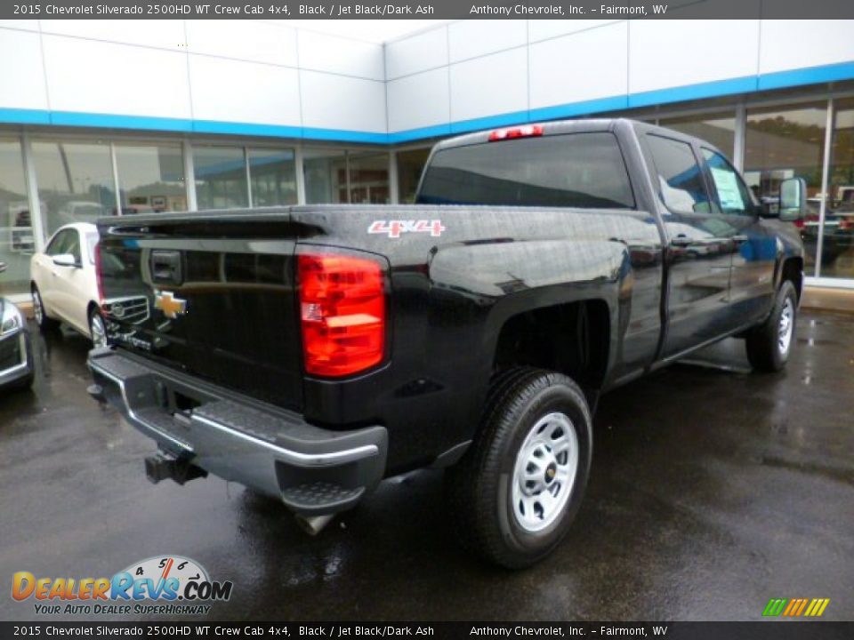 2015 Chevrolet Silverado 2500HD WT Crew Cab 4x4 Black / Jet Black/Dark Ash Photo #6