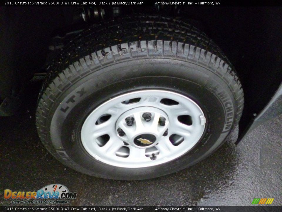 2015 Chevrolet Silverado 2500HD WT Crew Cab 4x4 Black / Jet Black/Dark Ash Photo #8